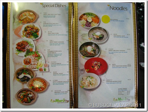 MARU SPECIAL DISHES & NOODLES© BUSOG! SARAP! 2011