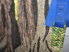 Tree trunk close bottom