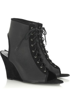 acne lace up wedges
