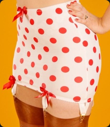 lingerie girdle red polka dots lingerie girdle red polka dots
