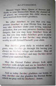 consecration words