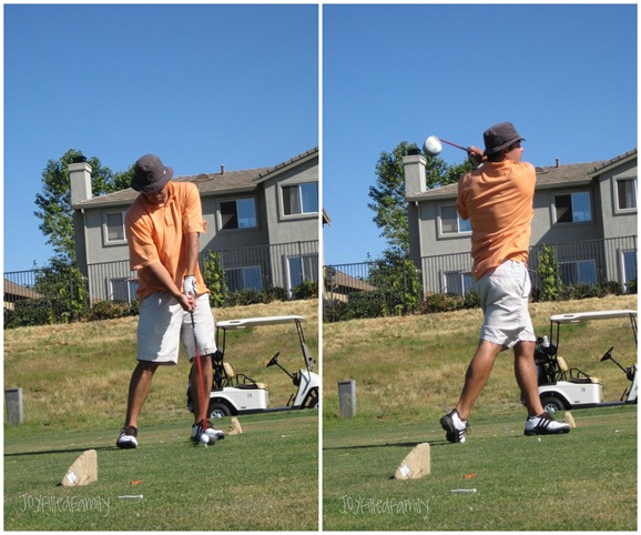 dad golfing