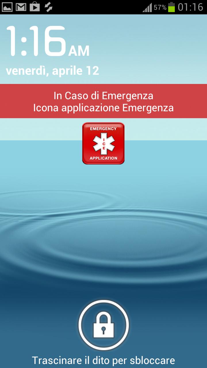 Android application In Case of Emergency ICE-Lite screenshort