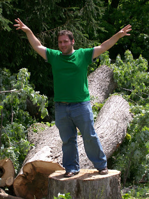 Like a tree I too stand strong and proud The green shirt was a nice touch.