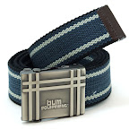 B.U.M. Equipment Canvas Belt  - BUM7683 (Blue / Black)