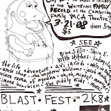 3/21/08: Blastfest 2008: Flyer by Kate Lee