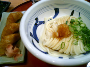 生醤油うどん＠はがくれ梅田