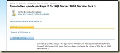 Cumulative update package 2 for SQL Server 2008 Pack 1
