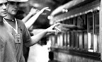 Jonathan and Clint waving good-bye to campers thumbnail