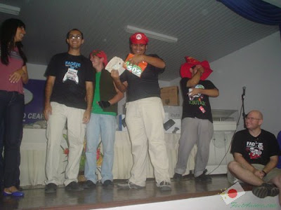 Entrega de premios para os participantes do Cosplay