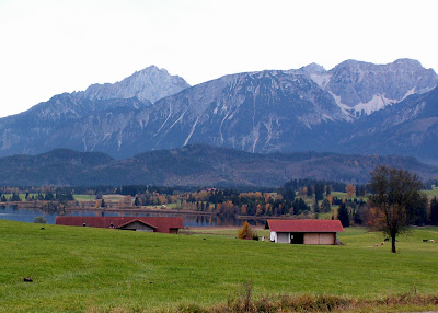 Blick �ber den Hopfen See Richtung Alpen