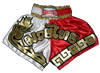 Royal Orchid Gold Thai Boxing Shorts Satin