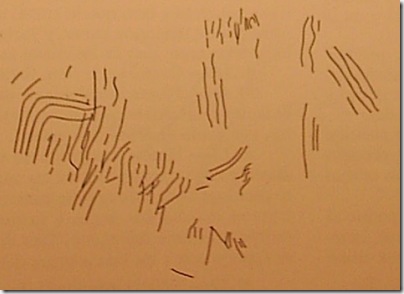panel motivos lineales - Cova Fosca - Vall d´Ebo