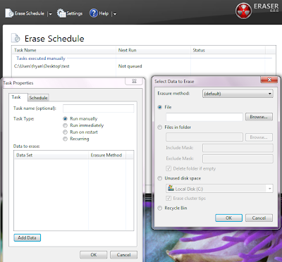 Add folder/file to permanently delete in Eraser Add folder/file to permanently delete in Eraser