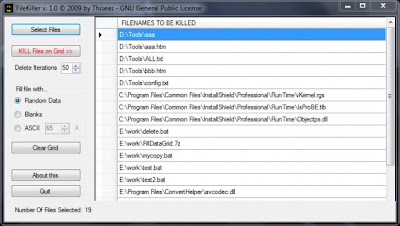 FileKiller, Portable App to Delete Files Permanently