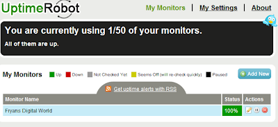 Website Monitoring With Uptime Robot