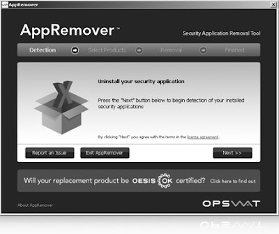 uninstall stubborn security applications