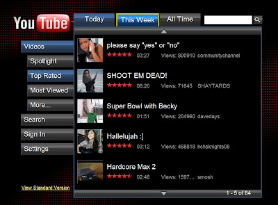 YouTube XL, YouTube on your TV Screens