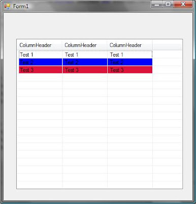 VB.NET: Alternate the Background Color for Rows in a ListView