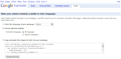 Translate your website to local language with Google Translate your website to local language with Google