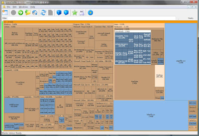 check folder and file space on your disk using space sniffer
