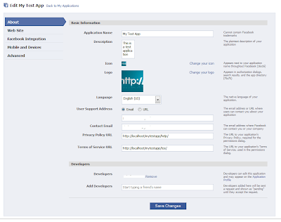 How To Setup a Facebook Application