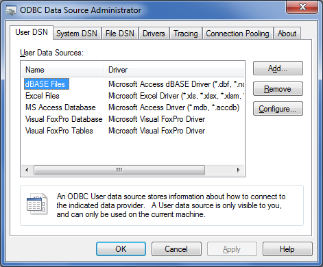 Dbase Odbc Driver Windows 7 Download