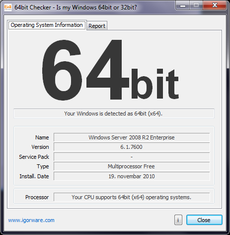 it under Windows 2008.