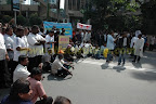crowd reassembles crowd reassembles