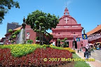 red buildings