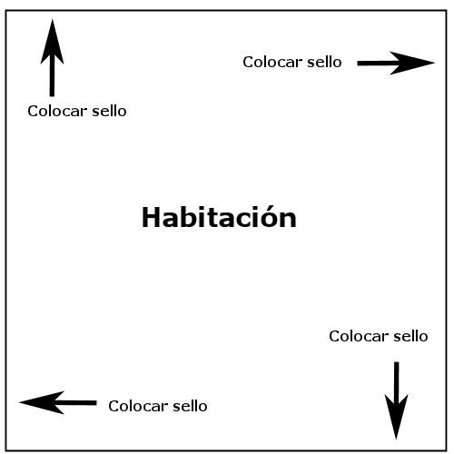 Ejemplo de como colocar los sellos