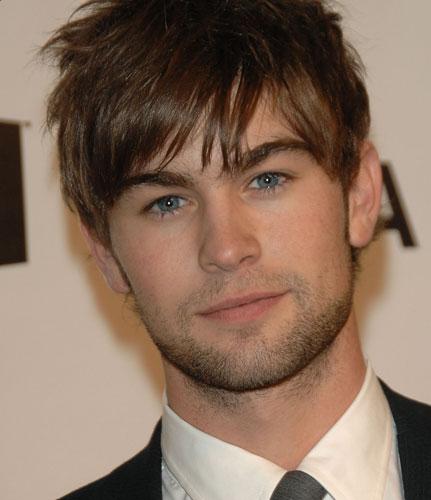 chace crawford hairstyle. Handsome man messy hair style