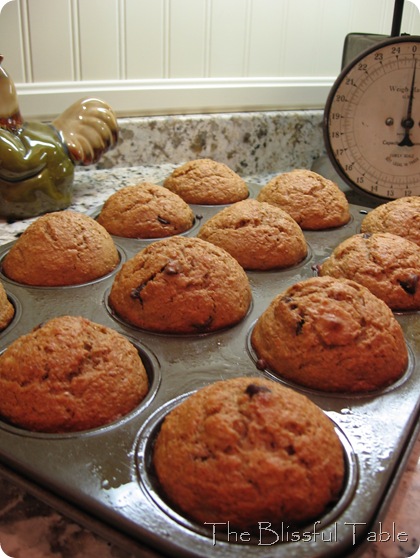 banana bran muffins 016