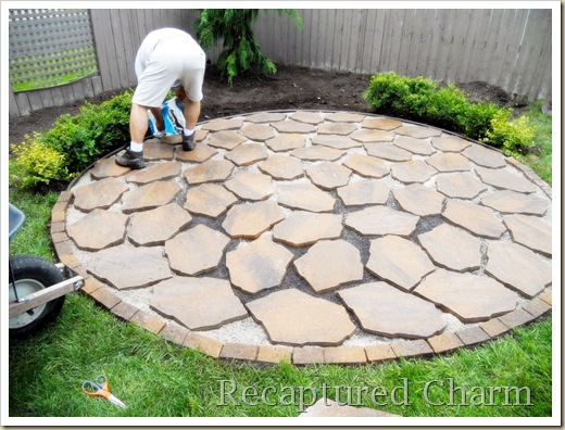 recaptured charm fire pit patio