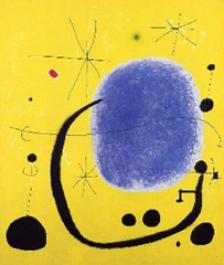 "El oro del azur" de Joan Miró (Acrílico sobre tela, 1967)