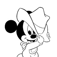 MICKEY E MINNIE BABY PARA COLORIR