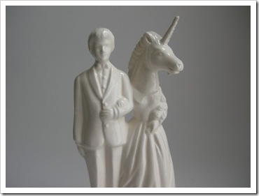 Horse wedding cake toppers