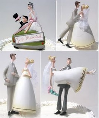 modern traditional cake toppers