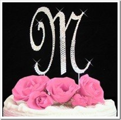 M letter Monogram Cake toppers-2