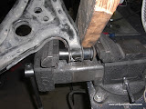 Pressing out stock bushing
