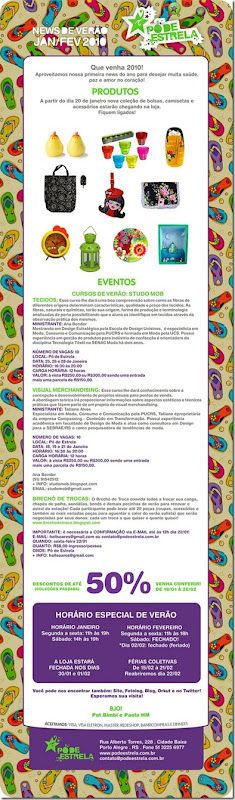 NEWS DE VERAO 2010