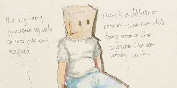 Sketch entitled: unproductive