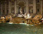 Night at Fontana di Trevi - "Trevi Fountain" - Rome