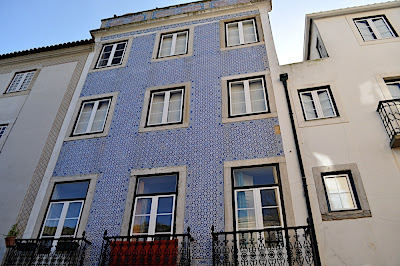 One of the many tiled houses in Alfama