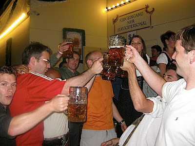 Prost!  (Cheers!)