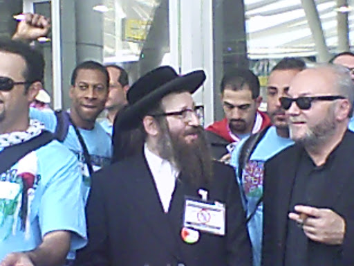 Arrival at the airport in Cairo, Egypt July 5, 2009