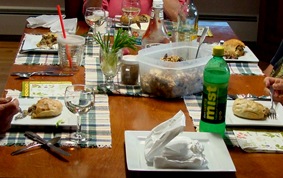 Pasties on Table