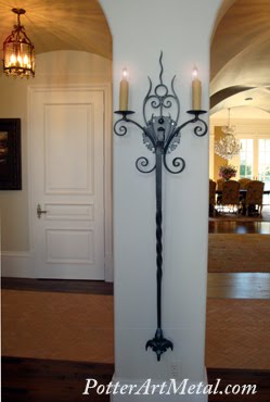 Wall tail light :  lighting tail light custom ironwork sconce fixture
