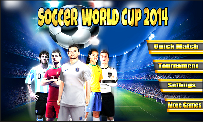 Android application Soccer World Cup 2014 screenshort
