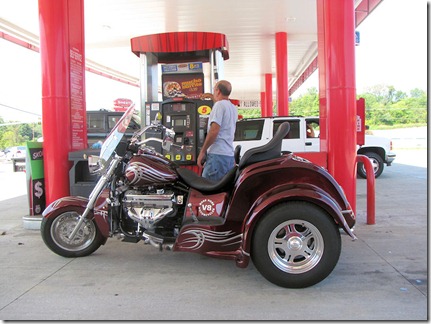 Trike with small bock chevy v8